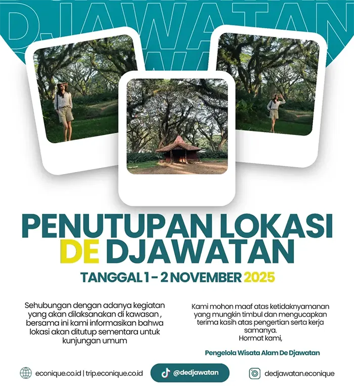 penutupan sementara lokasi djawatan banyuwangi november 2025